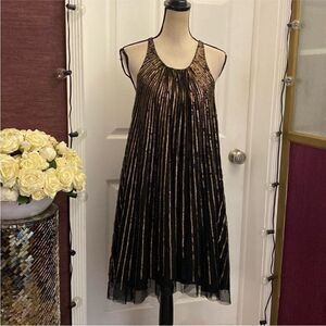 Dallin ChaseChic Black and Gold Sequin Mini Dress, XS